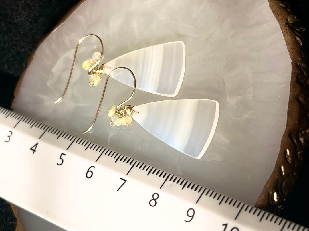 アイリスアゲートのピアス