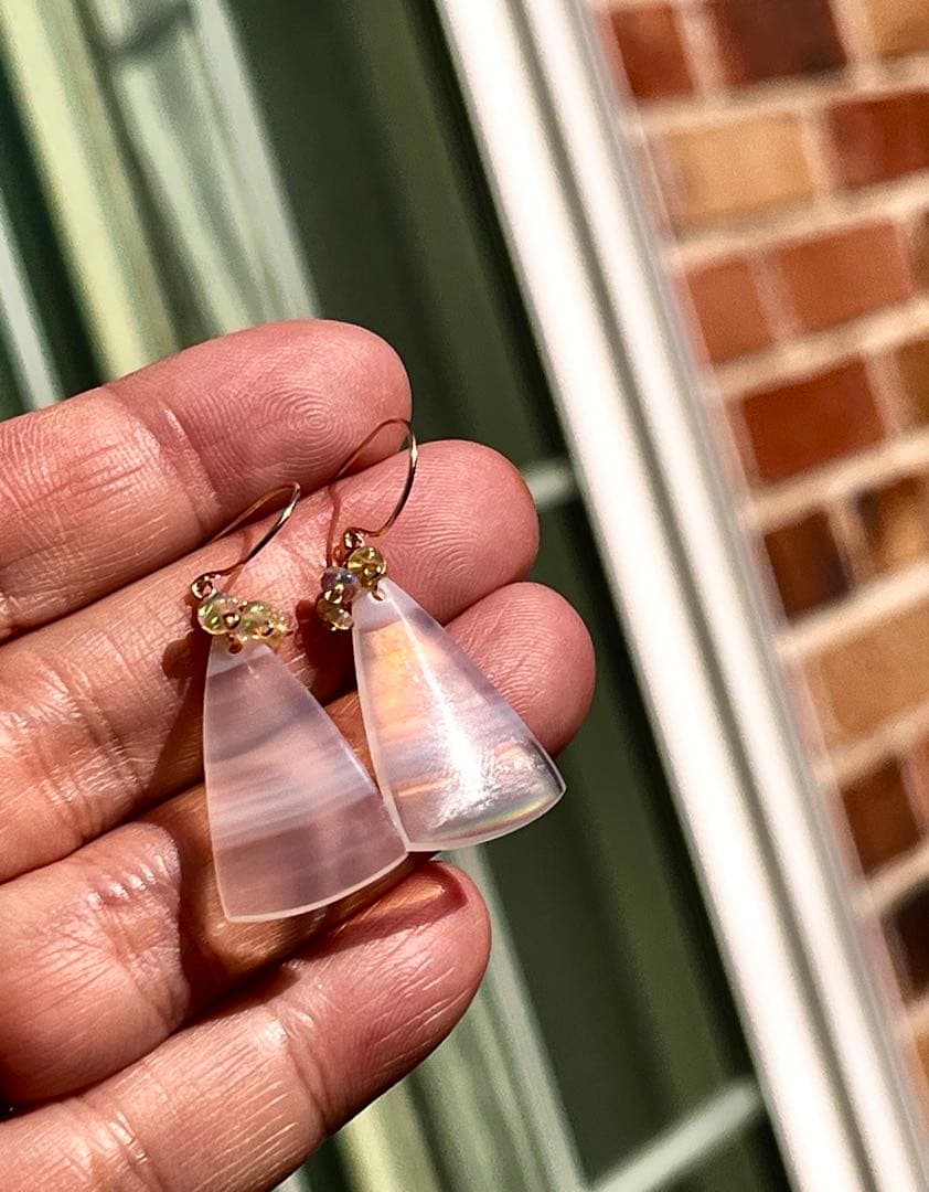 アイリスアゲートのピアス