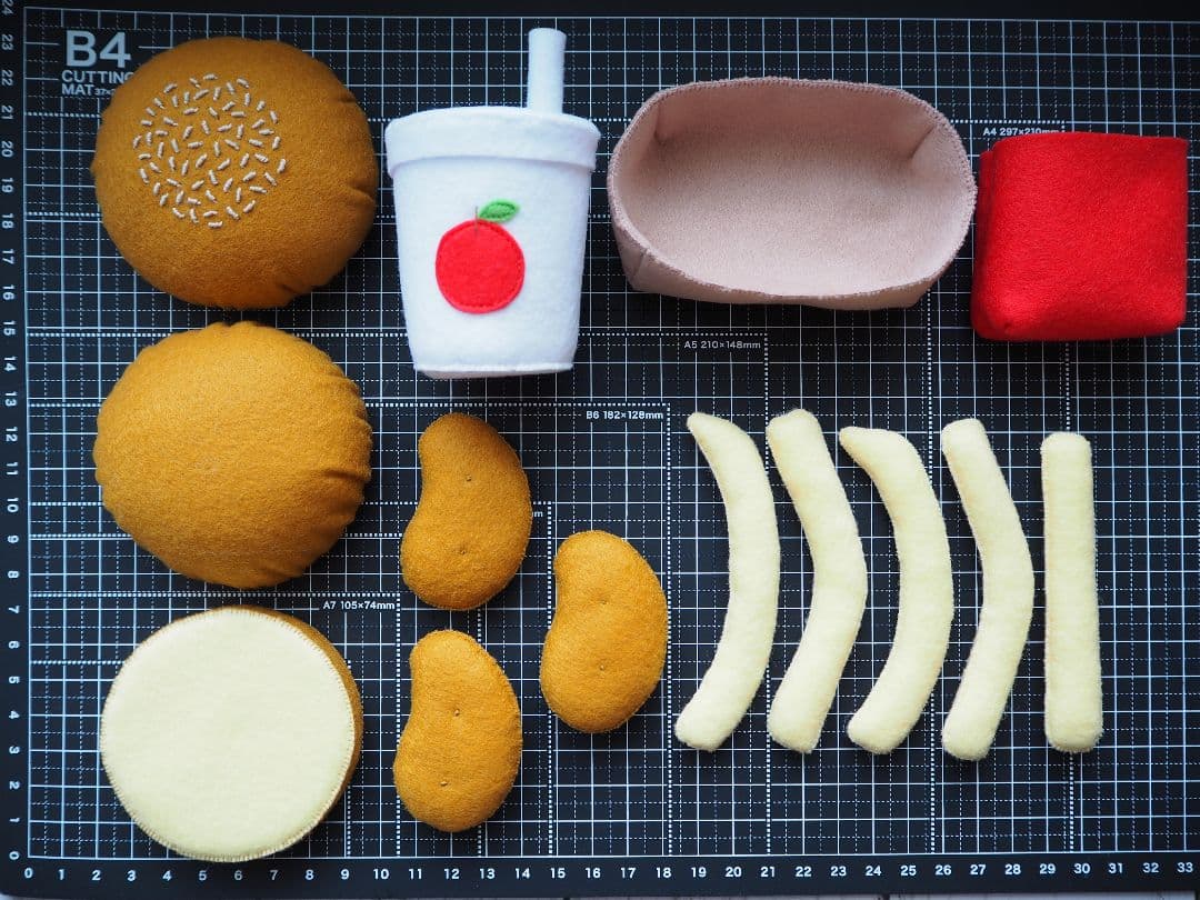 フェルトままごと ハンバーガー