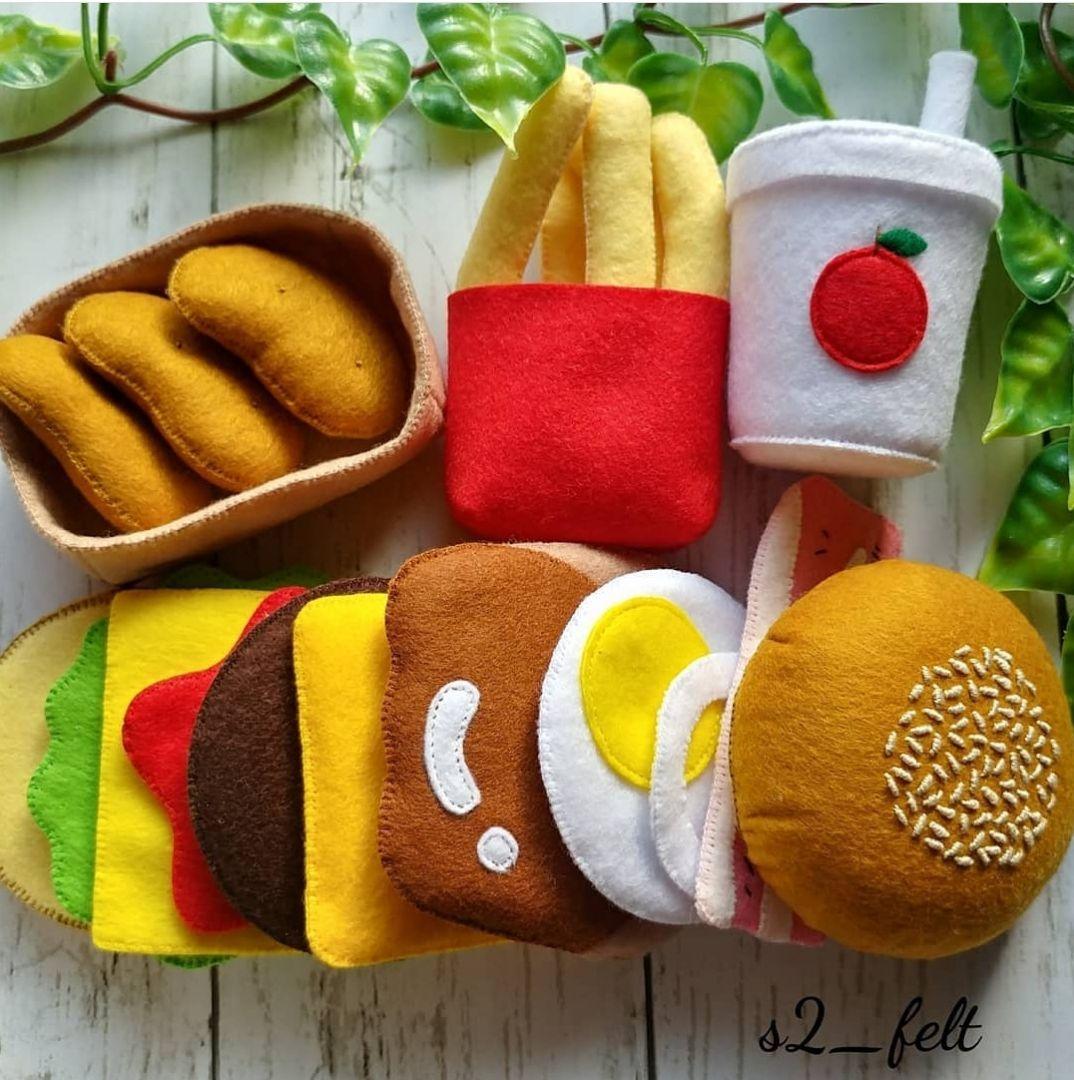 フェルトままごと ハンバーガー