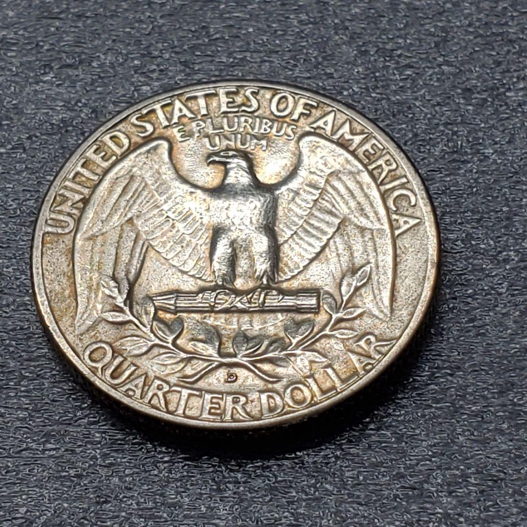 3149.　トーン最高　未使用　1952年　アメリカ　クォータードル