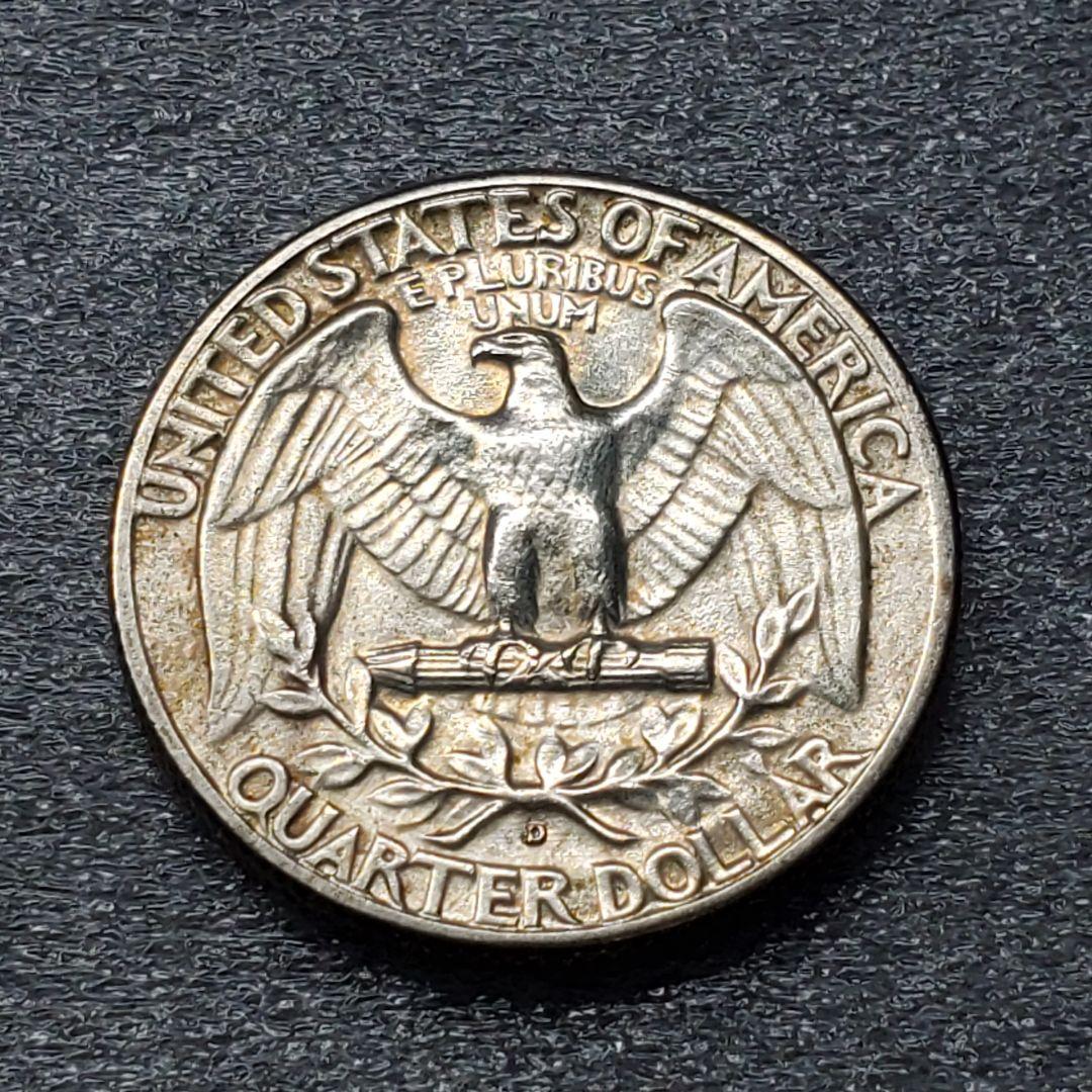 3149.　トーン最高　未使用　1952年　アメリカ　クォータードル