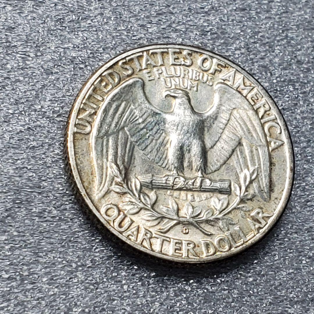 3149.　トーン最高　未使用　1952年　アメリカ　クォータードル