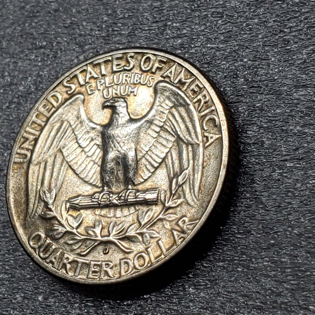 3149.　トーン最高　未使用　1952年　アメリカ　クォータードル