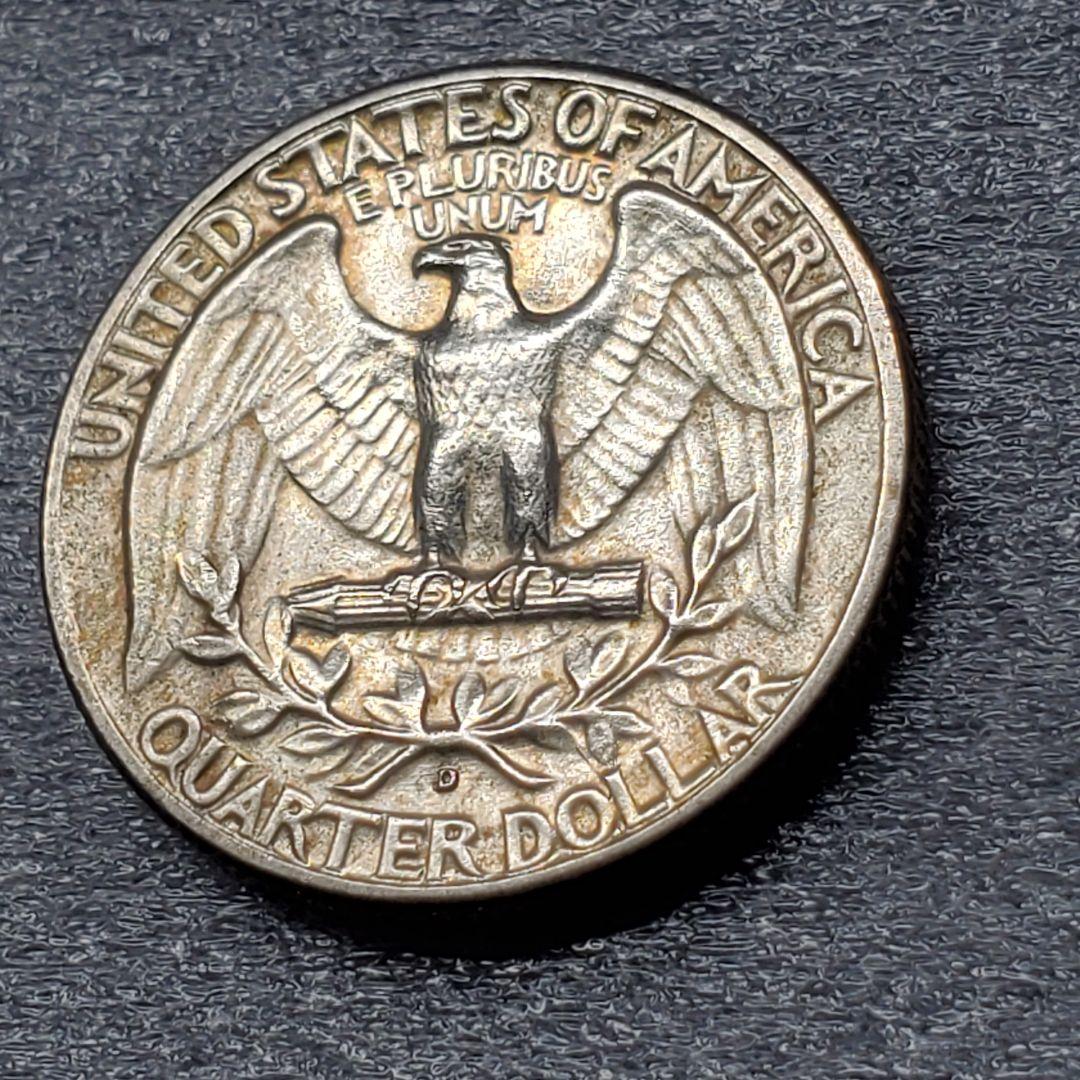 3149.　トーン最高　未使用　1952年　アメリカ　クォータードル