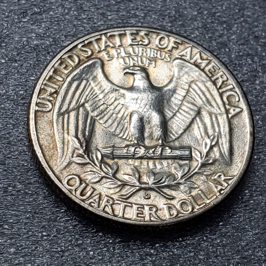 3149.　トーン最高　未使用　1952年　アメリカ　クォータードル