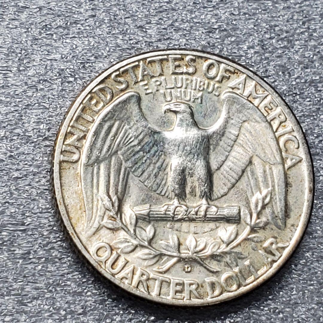 3149.　トーン最高　未使用　1952年　アメリカ　クォータードル