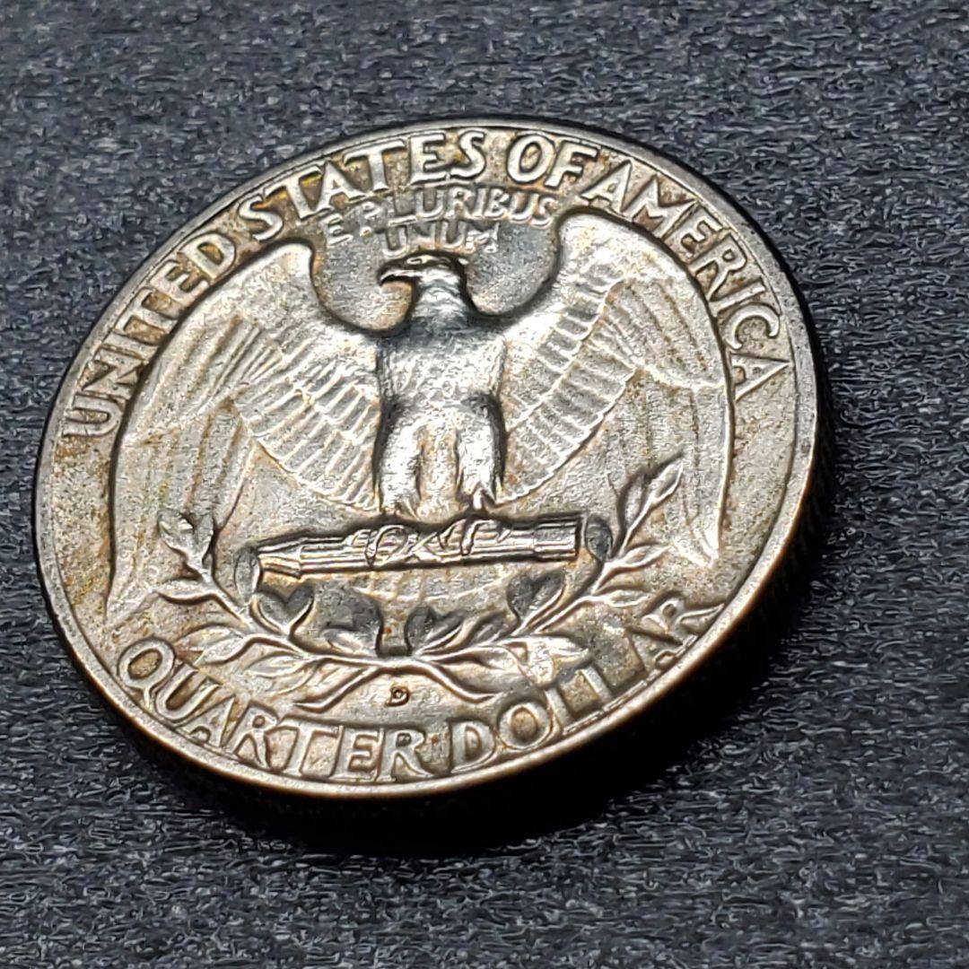 3149.　トーン最高　未使用　1952年　アメリカ　クォータードル