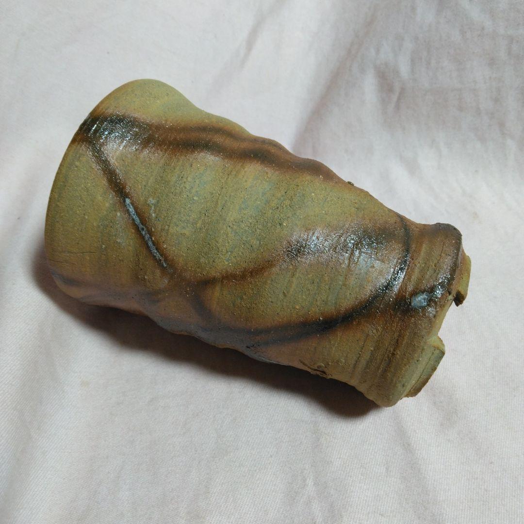 備前焼　森本桂作　緋襷フリーカップ