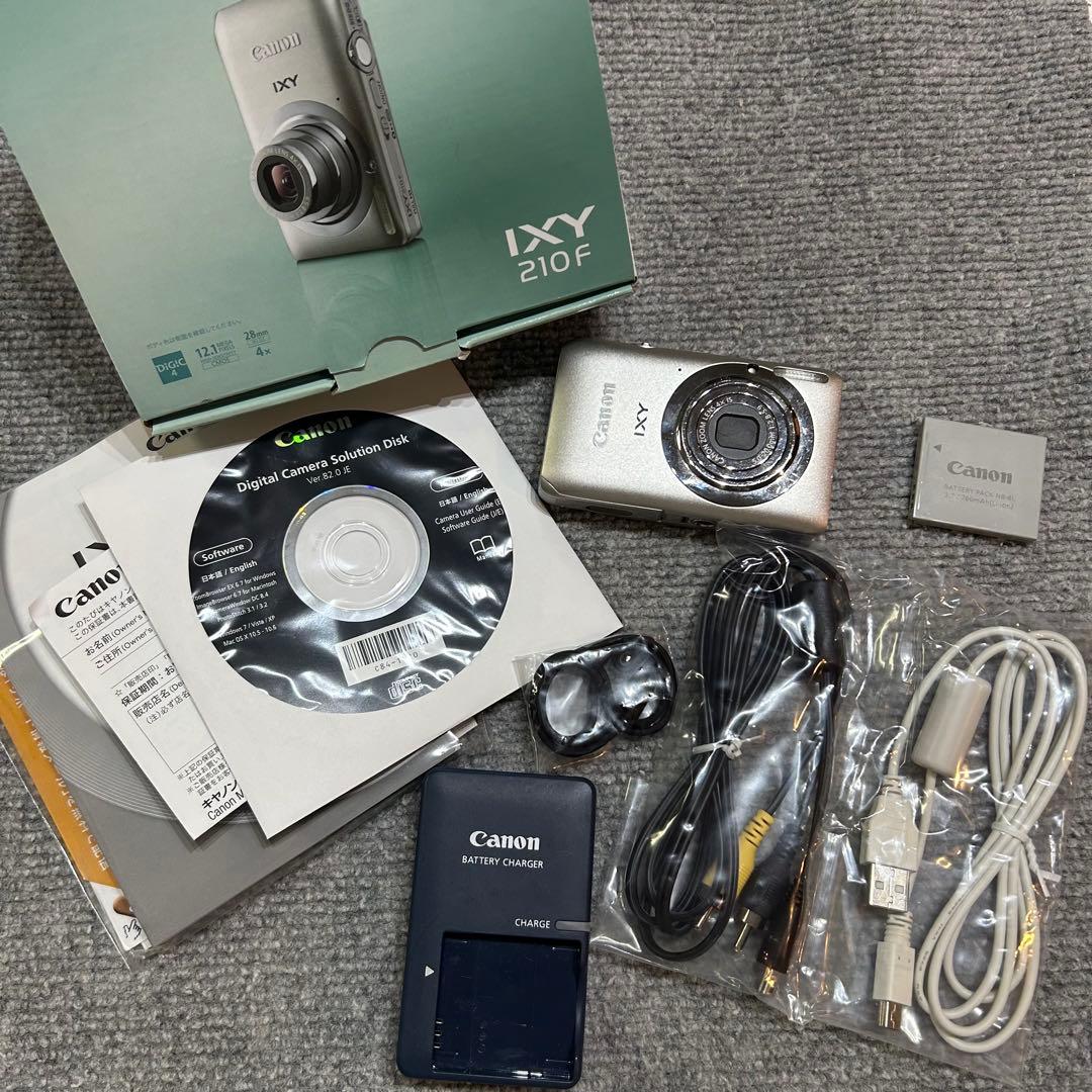 【セール】Canon IXY キャノン　210F シルバー　デジカメ　コンデジ