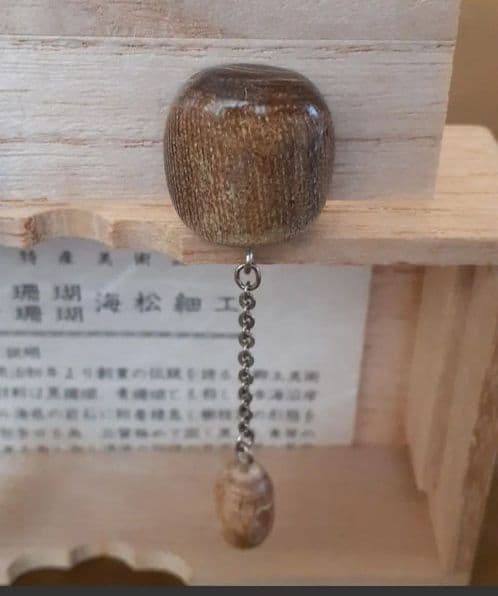 200.世界にひとつだけ 青珊瑚(レインボーコーラル)のイヤリング 希少品