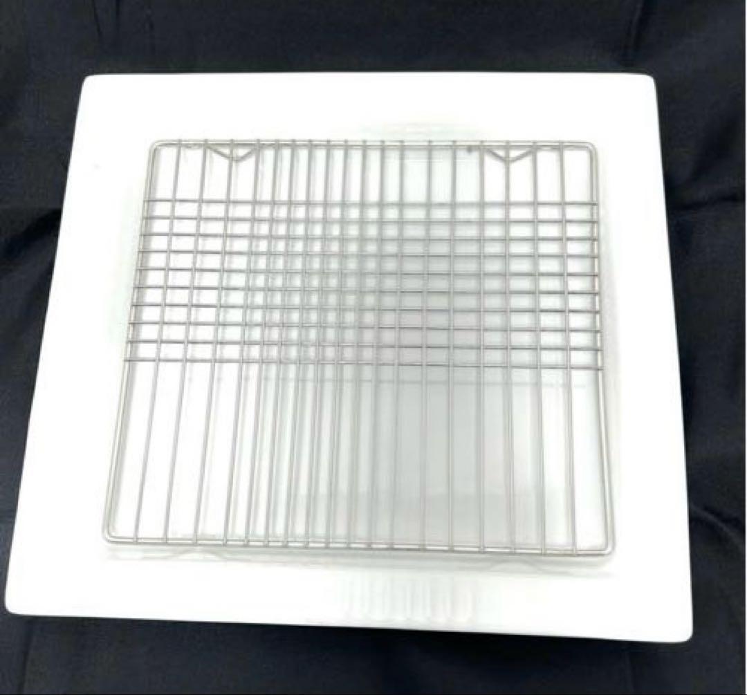 日本製 クリヤマ スクエアクーラーディッシュ トレーアミ付 二種セット ケデップ