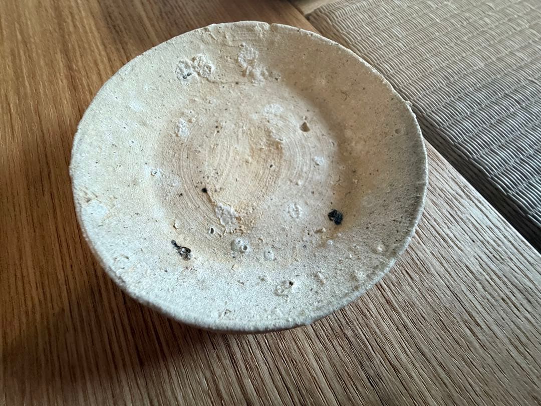 陶器　鎌倉時代　日本　アンティーク　小皿　2枚セット　山茶　古陶器
