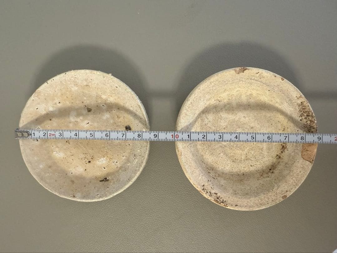 陶器　鎌倉時代　日本　アンティーク　小皿　2枚セット　山茶　古陶器