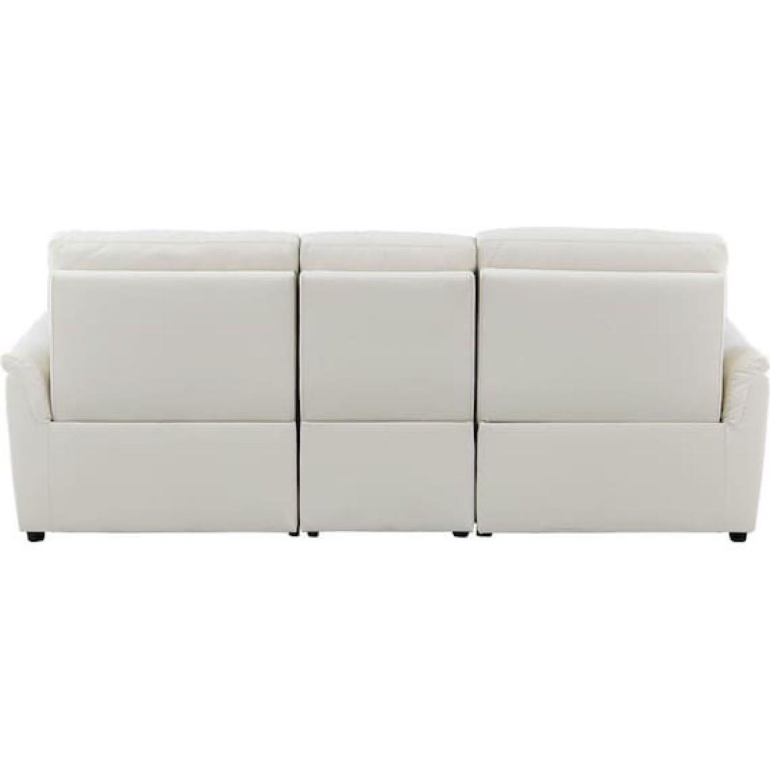 ニトリ アームレスソファ Nビリーバ3 Nシールド IVホワイト ソファー