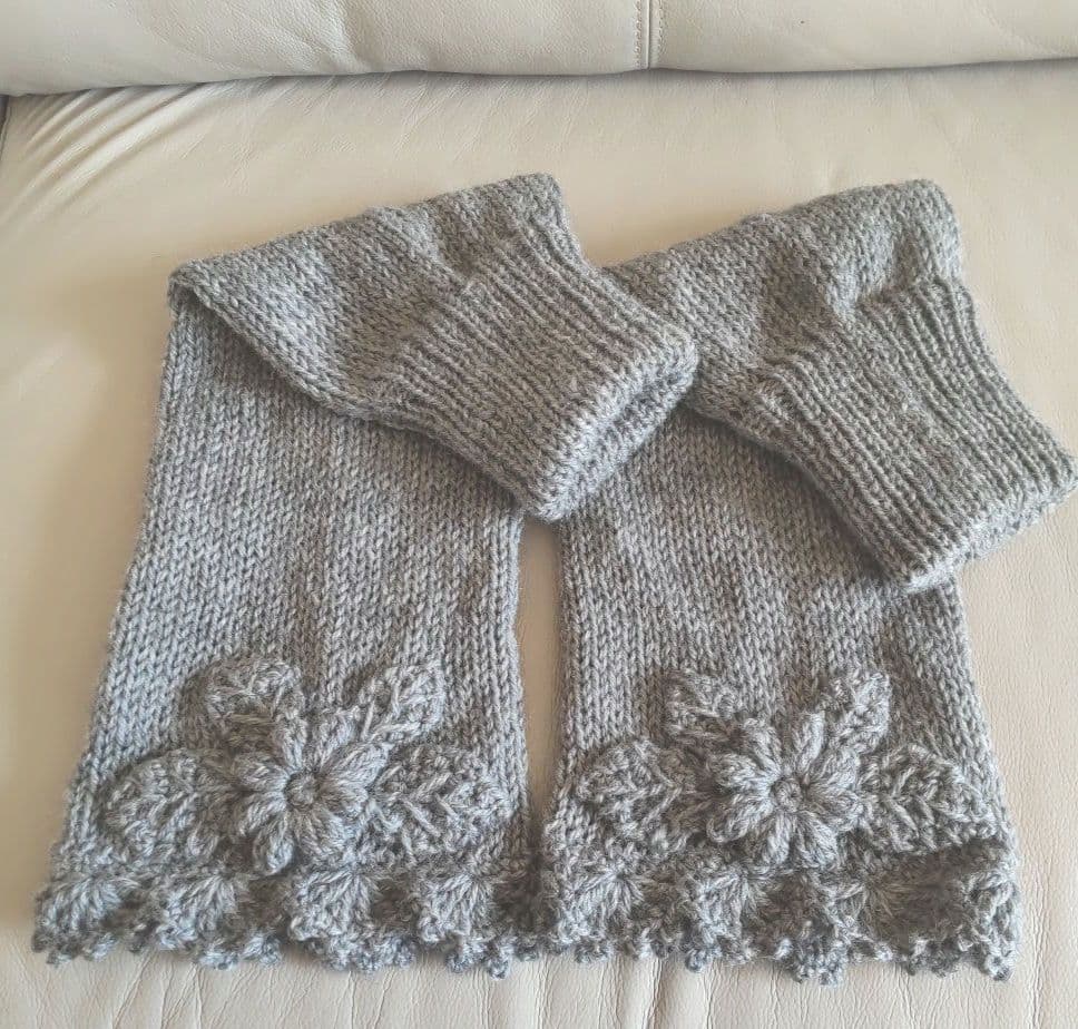 ご予約済!№507落ち着いたグレー♡レッグウォーマー♡ハンドメイド♡ルーズ