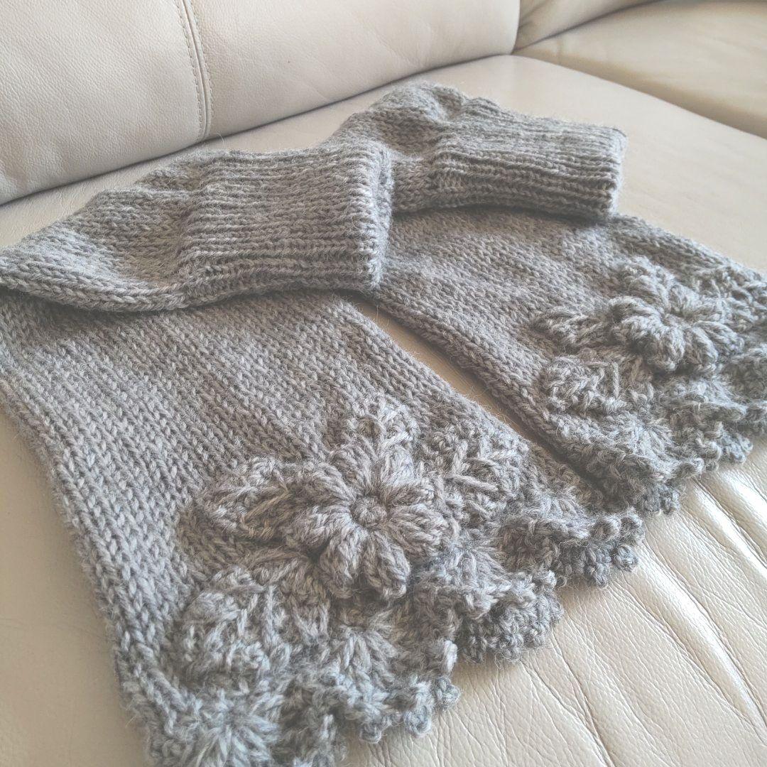 ご予約済!№507落ち着いたグレー♡レッグウォーマー♡ハンドメイド♡ルーズ
