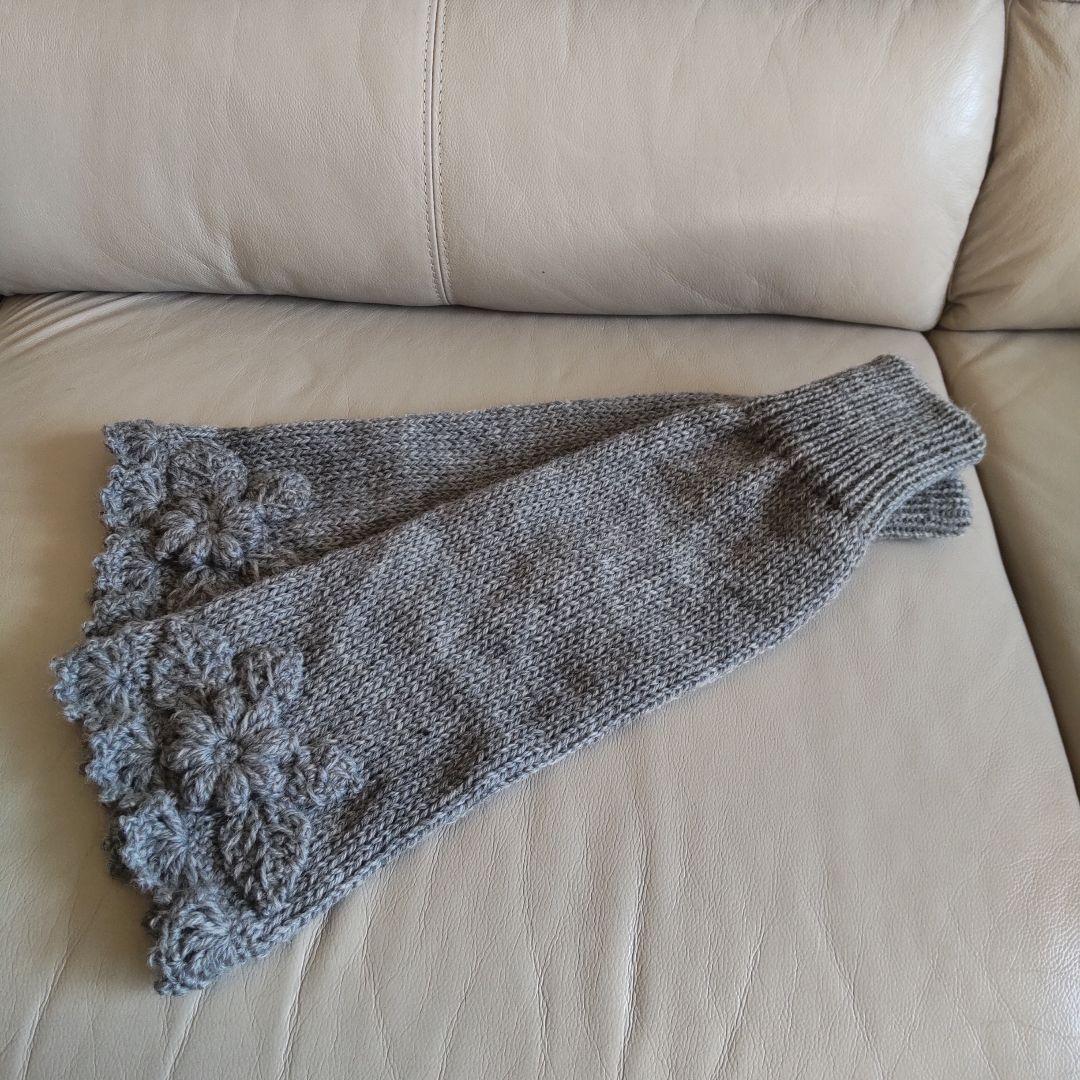 ご予約済!№507落ち着いたグレー♡レッグウォーマー♡ハンドメイド♡ルーズ