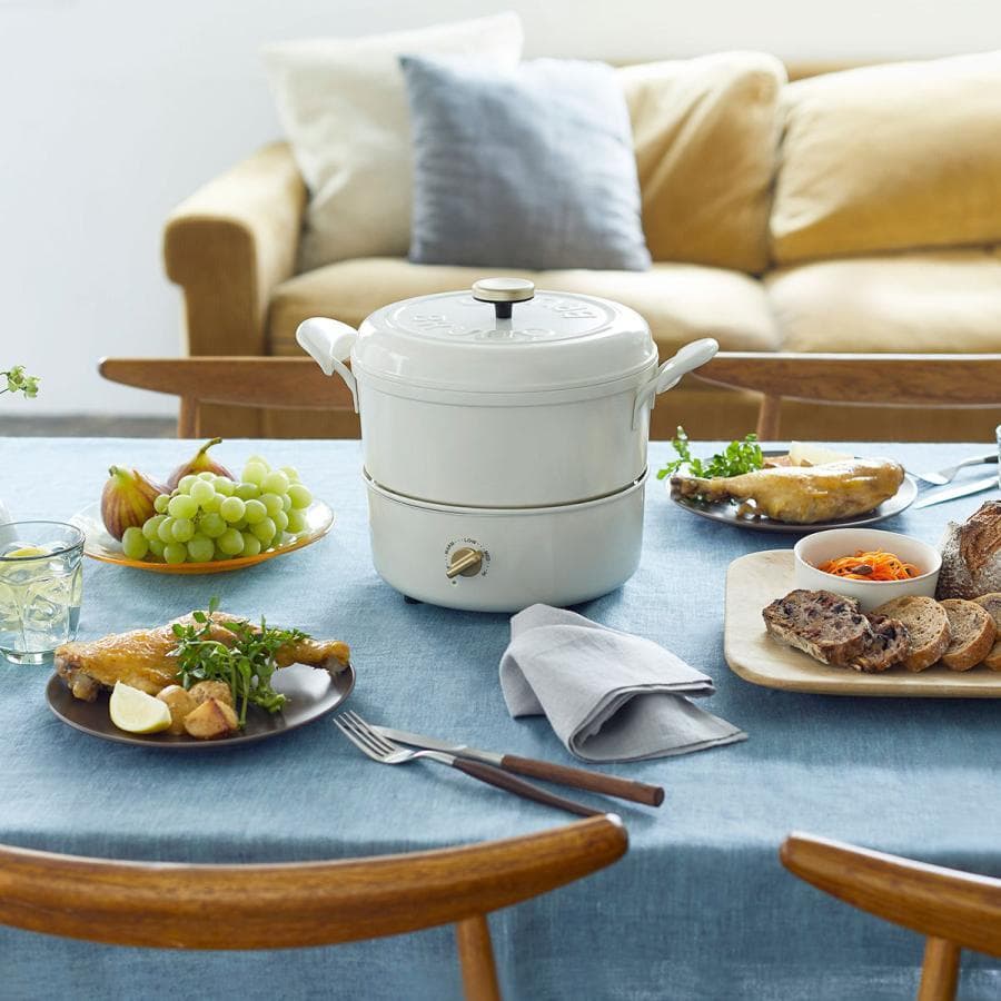 【新品未使用】BRUNO マルチグリルポット ホワイト