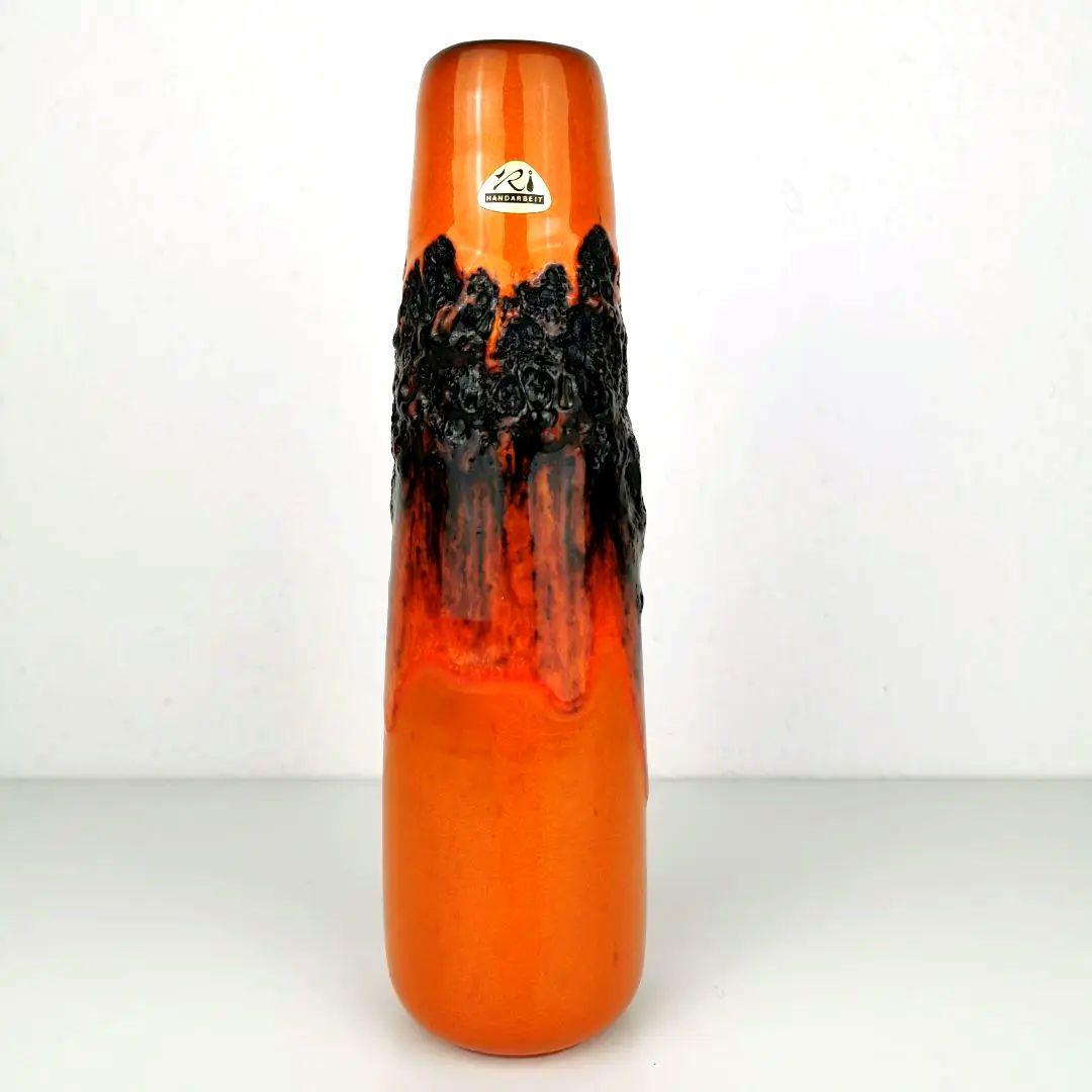 【西ドイツ製 Fatlava】Kreutz KERAMIK 花瓶 31cm