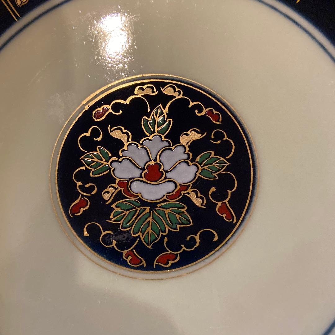 有田焼未峰窯古伊万里絵付け皿五枚箱付き