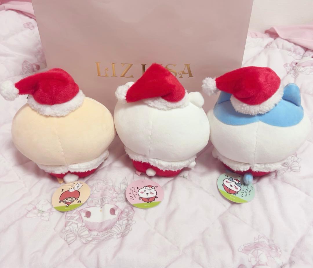 ちいかわ ハチワレ うさぎ ぬいぐるみ サンタさんだ！s