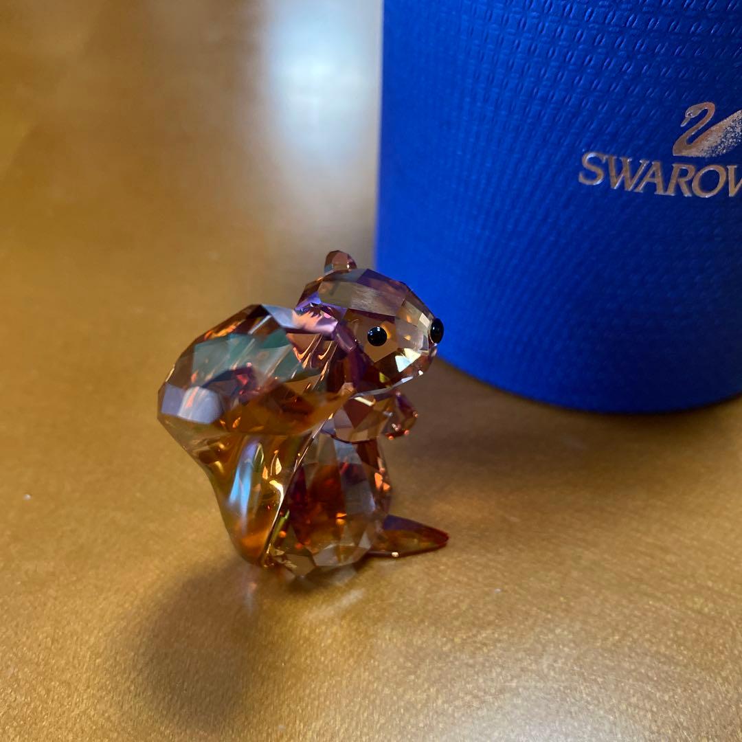 スワロフスキー置物　りす