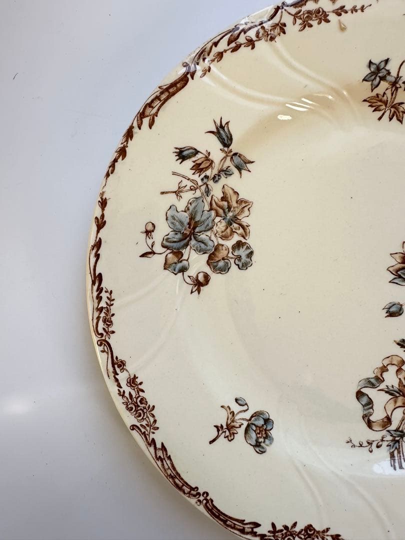 SALINS サラン窯　フランス　アンティーク　プレート　平皿