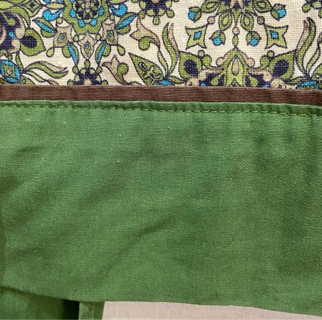 【vintage】50s green cotton apron