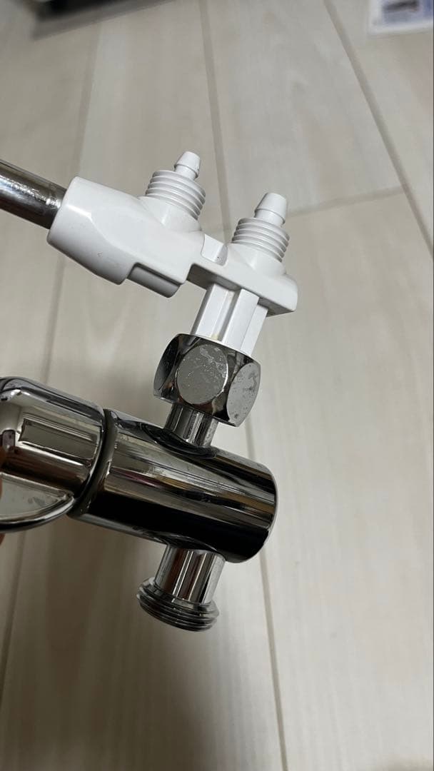 eSpring 浄水器 Ⅱ シャワー型水栓 取り付け用パーツキット 止水バルブ