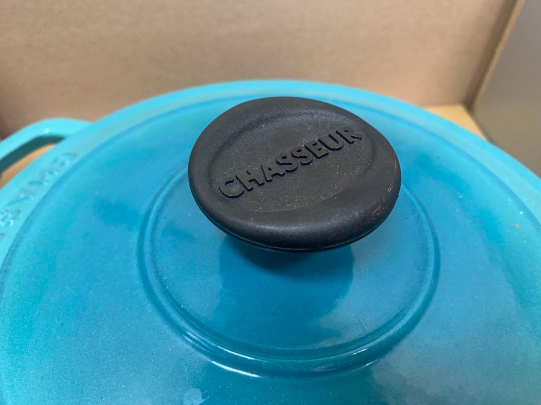 シャスール　両手鍋　中古　20cm