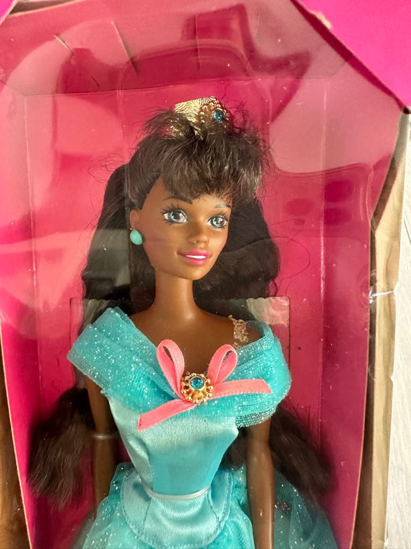 1994年バービー Barbieプリンセス黒人ブラック　ヴィンテージ ドレス