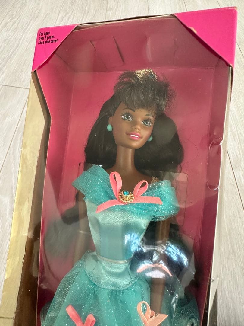 1994年バービー Barbieプリンセス黒人ブラック　ヴィンテージ ドレス