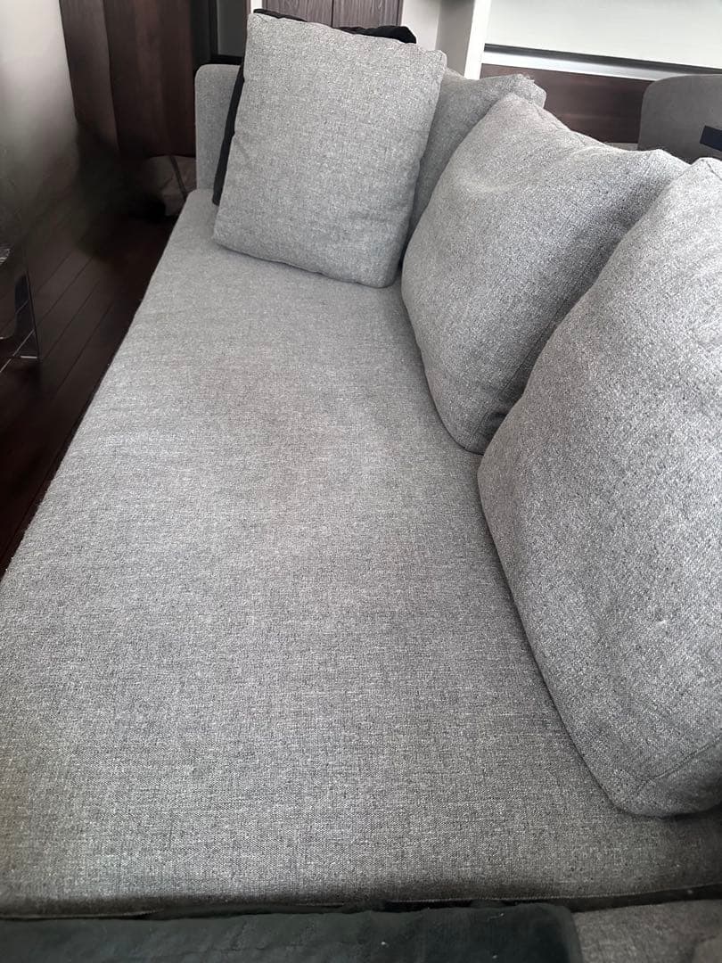 B&B ITALIA CHARLES グレー コーナーソファ　左側