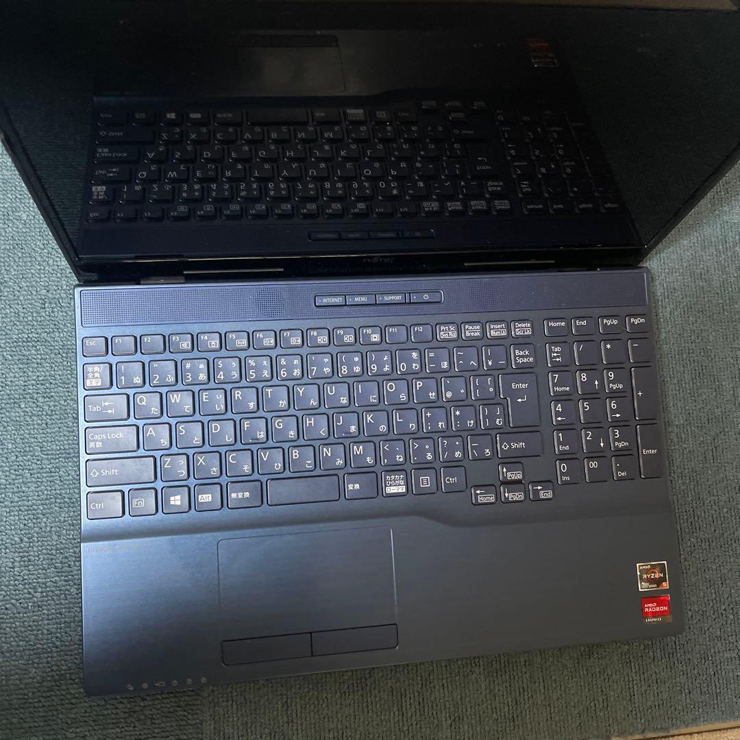 富士通　FMVA480HLノートパソコンメタリックブルー