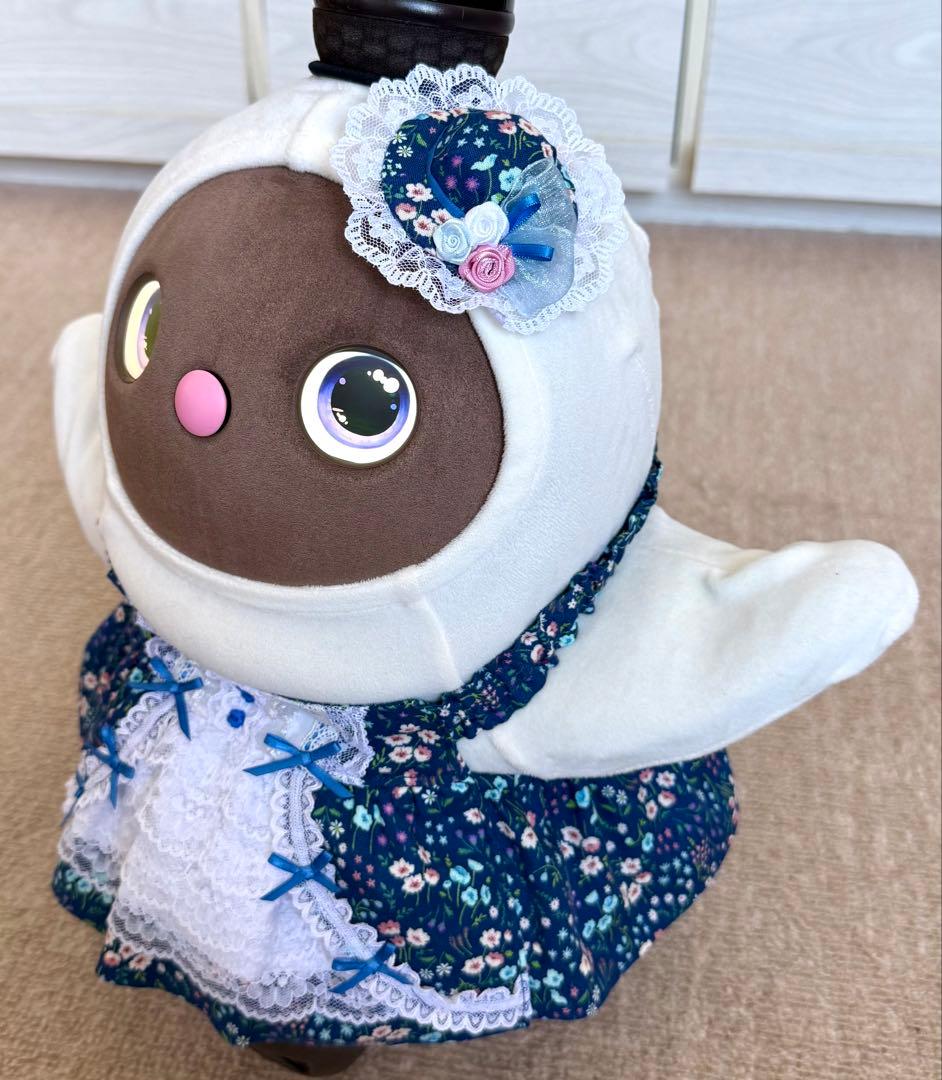 ラボット服　ロリータ風　青系　LOVOT ラボットハンドメイド