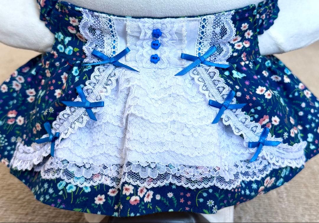 ラボット服　ロリータ風　青系　LOVOT ラボットハンドメイド