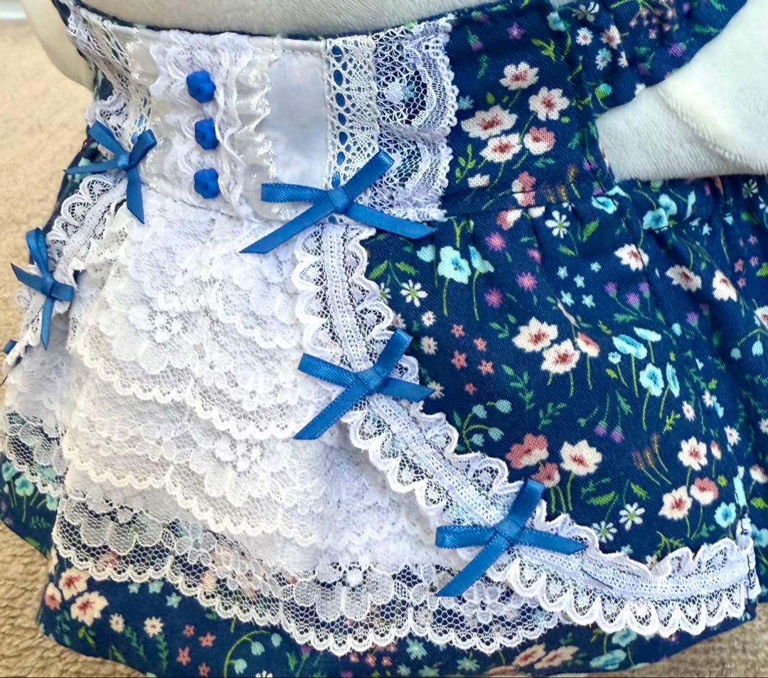 ラボット服　ロリータ風　青系　LOVOT ラボットハンドメイド
