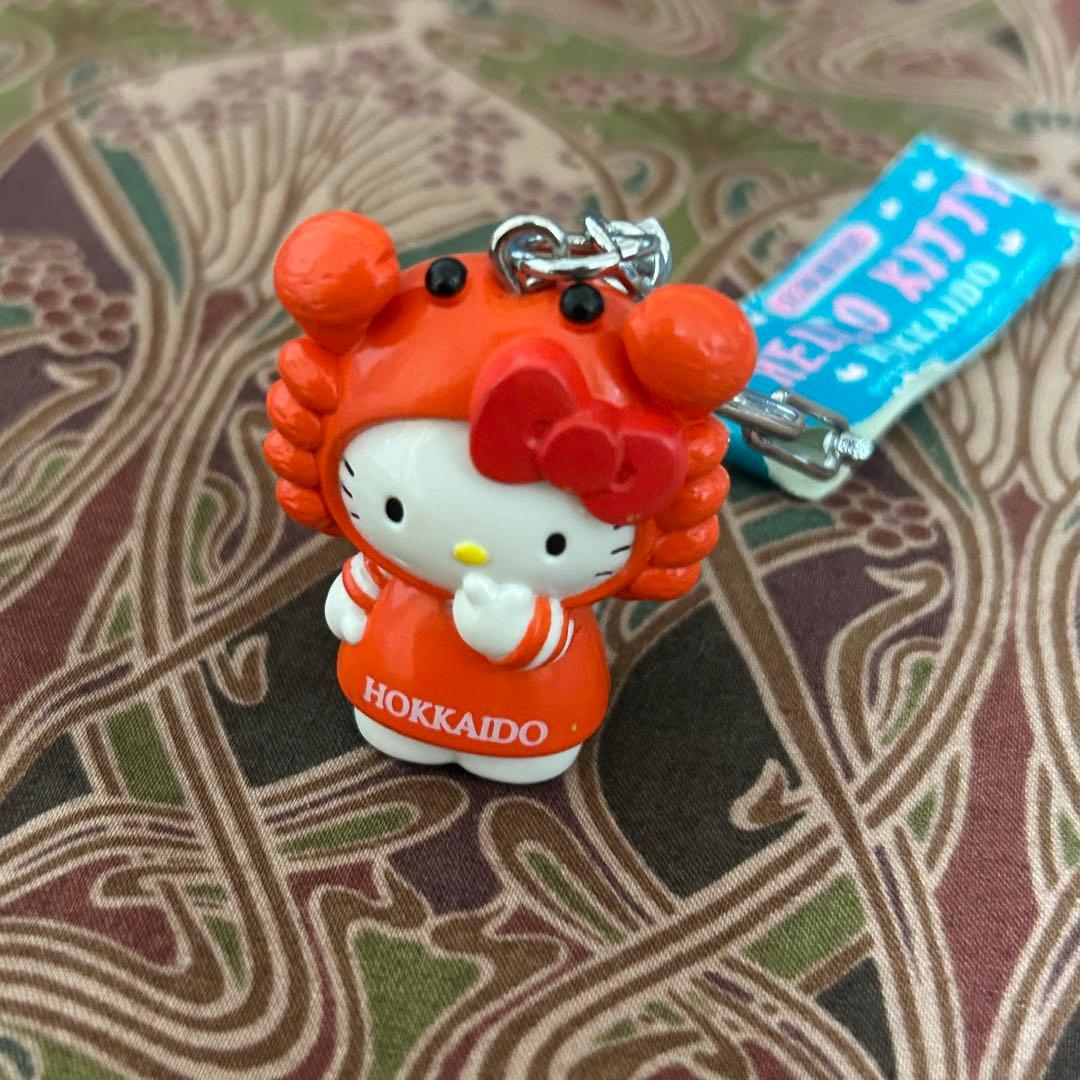 ご当地キティちゃん　マスコットキーホルダー　2002 年　ハローキティ カニ