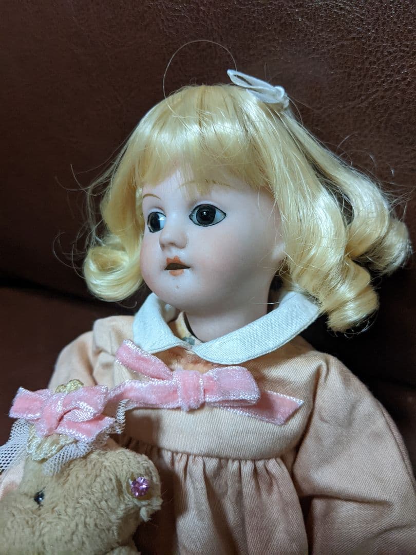 最終　アンティークビスクドール　ミレットサイズの可愛いお嬢さん