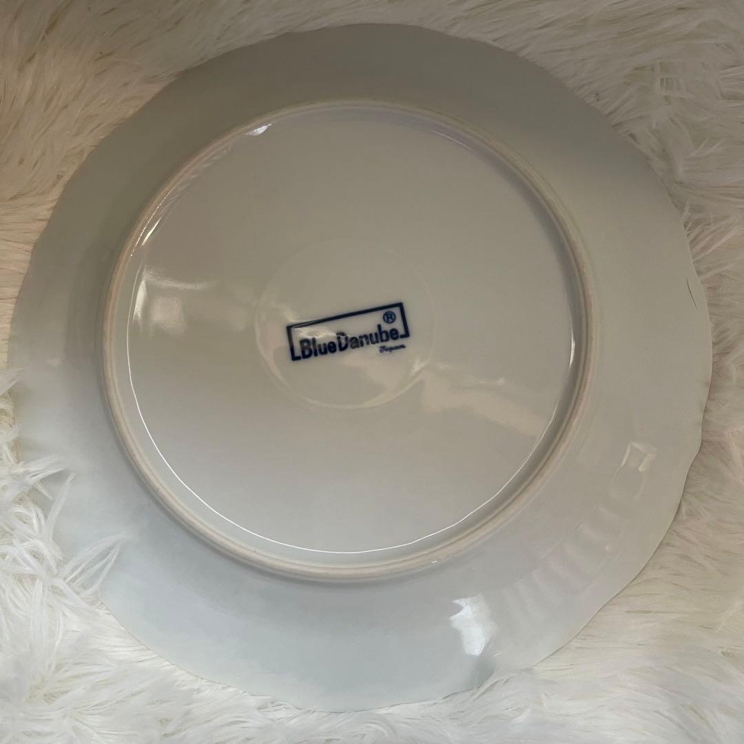 ブルーダニューブ 22cmプレート 5枚セット 中皿 洋食器 花柄 ディナー皿