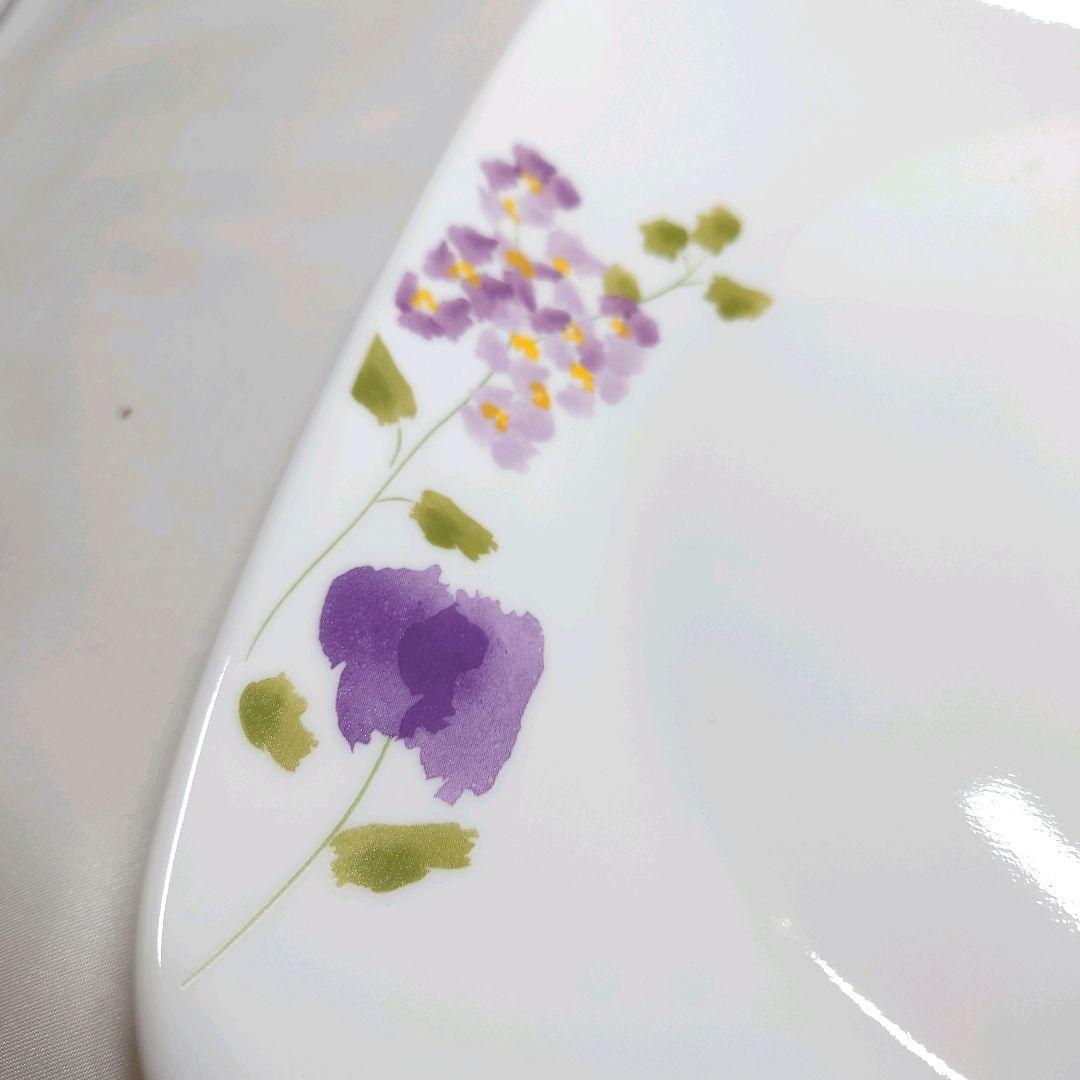 コレール　バイオレットミスト　スクエア中皿　5枚　②