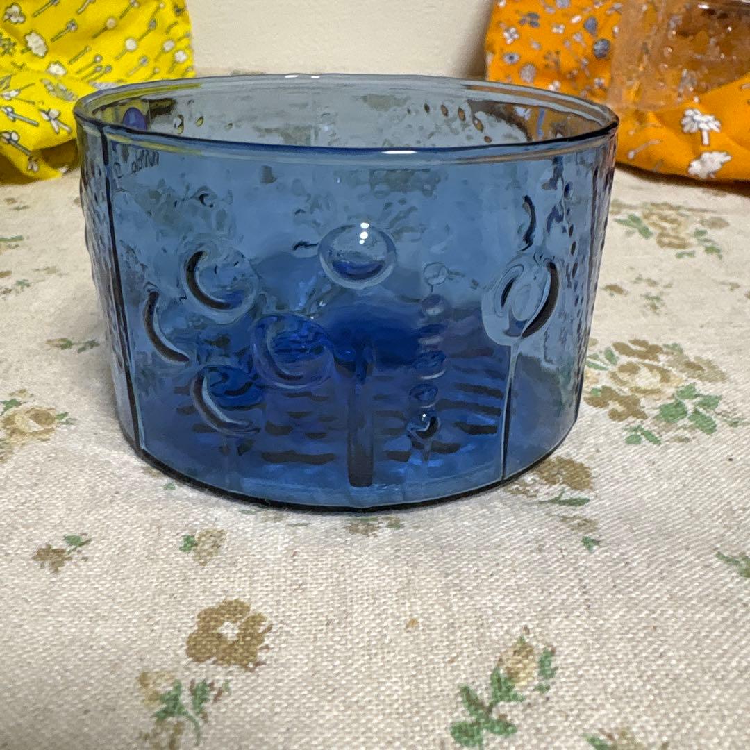 未使用 イッタラ フローラ クリア ウルトラマリン 80mm ボウル スコープ