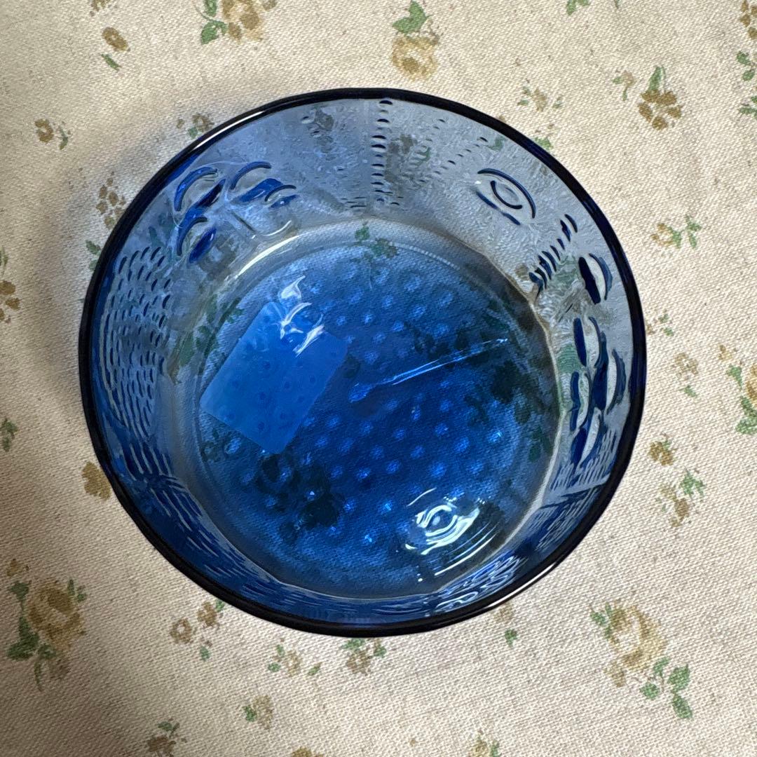 未使用 イッタラ フローラ クリア ウルトラマリン 80mm ボウル スコープ