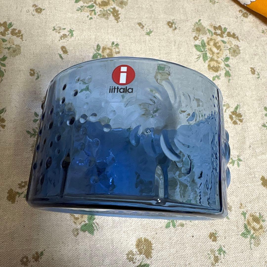 未使用 イッタラ フローラ クリア ウルトラマリン 80mm ボウル スコープ