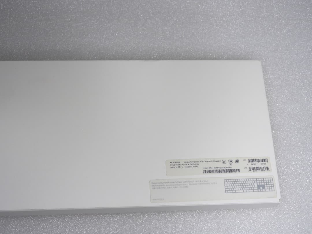 動作確認 Apple Magic Keyboard 10キー (JIS)