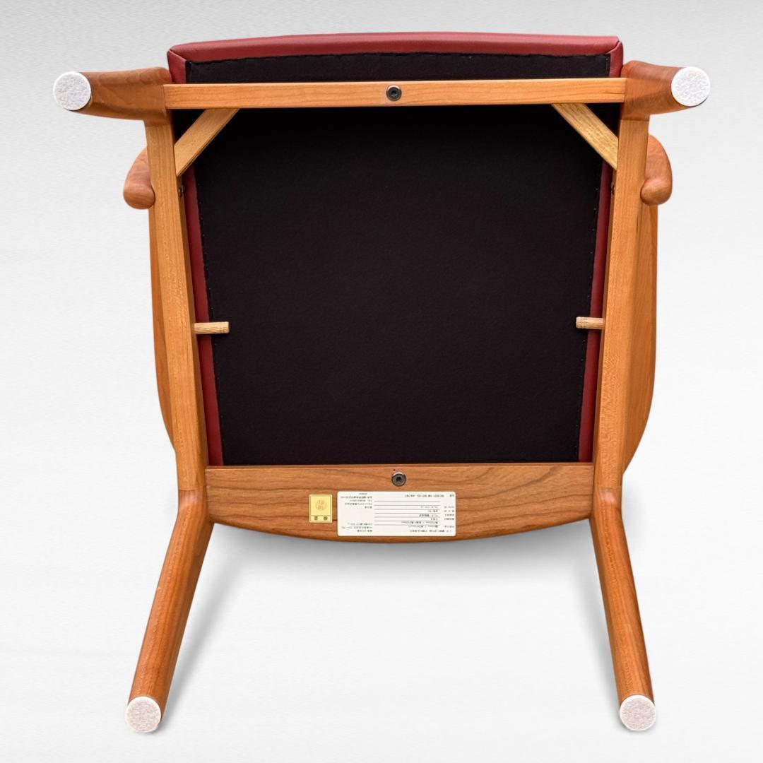 GOJIRA ②美品 ナガノインテリア 高級本革チェア DC322