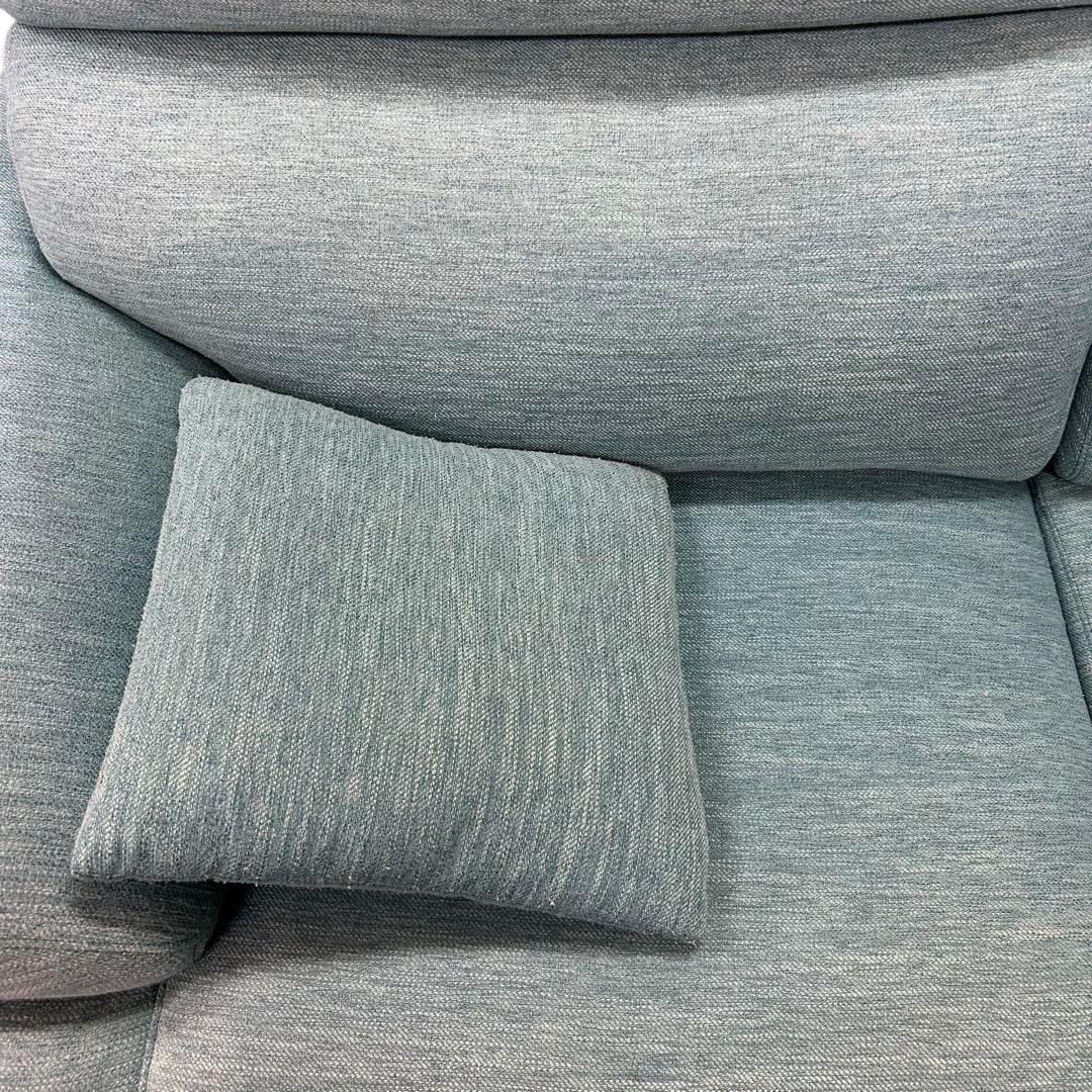 ニトリ 2人掛けソファ グリーン クッション付