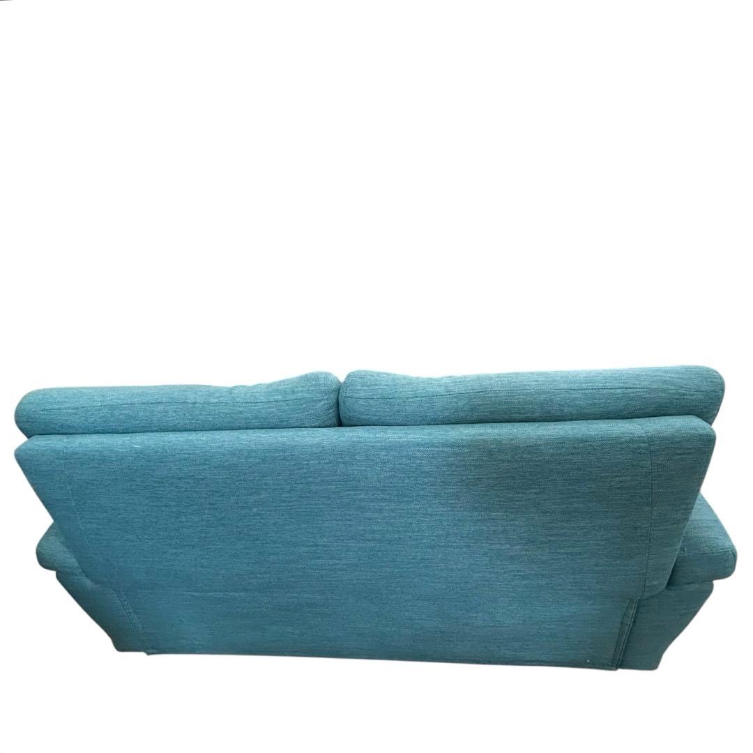 ニトリ 2人掛けソファ グリーン クッション付