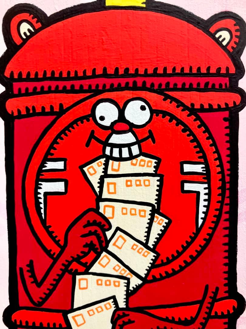 原画　ポスト ポップアート キャラクター　絵画　アクリル画　現代アート
